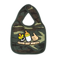 Infant Woodland Camo Choose Your Weapon Bib